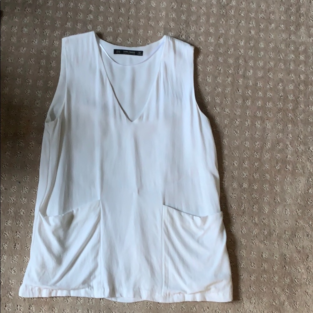 Zara white blouse